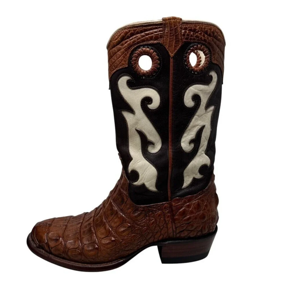 Tecovas Birthday Mens Cowboy Boots IX 9.5 EE Ltd  Hornback Alligator western NEW